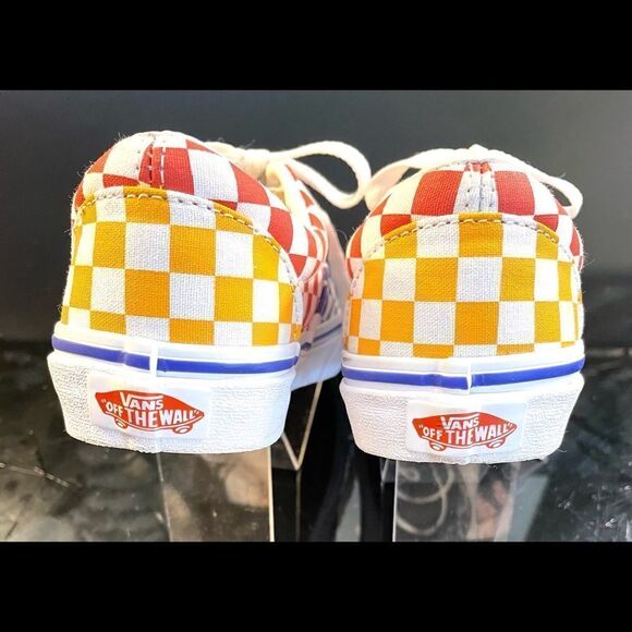 New Vans Off the Wall Master Multi-Colored Checkered Low Top Youth Sneakers 2.5Y - Picture 6 of 11